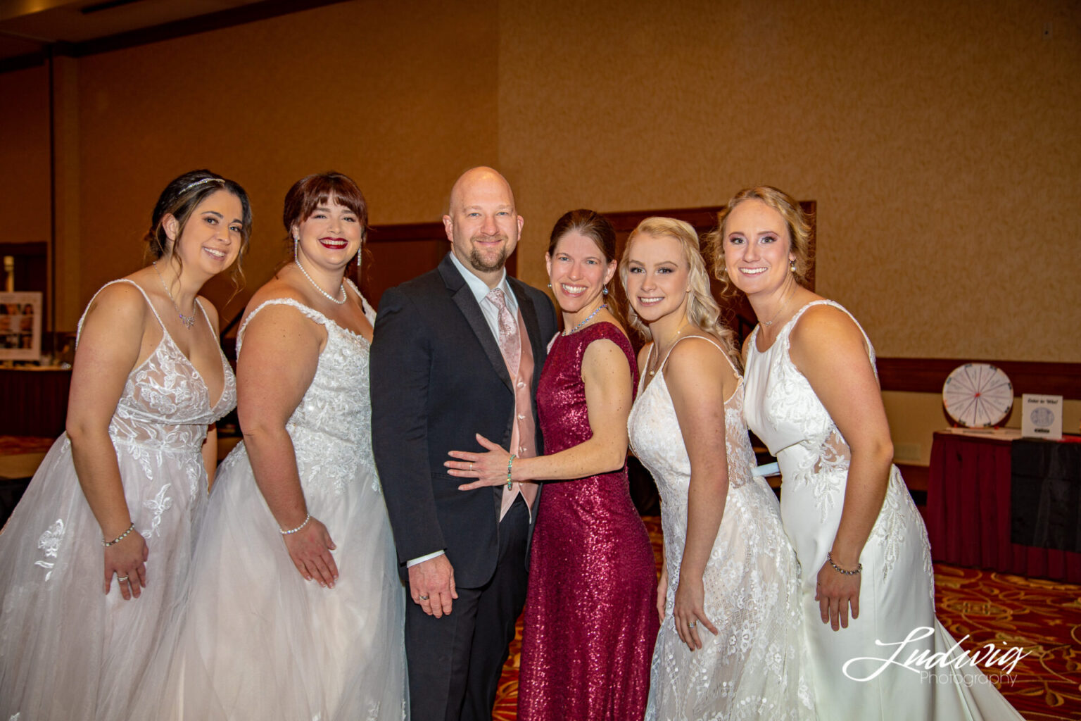 LHK bridal with models for the 2022 Laramie Sweetheart Bridal Show