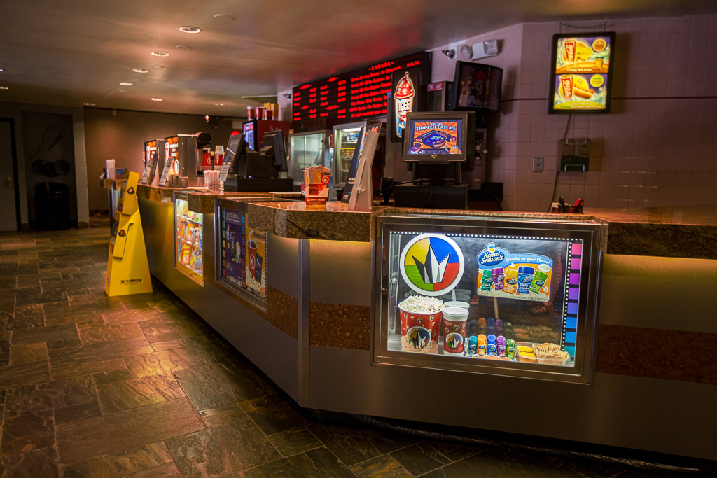 commercial photography of Regal Fox theater Lobby